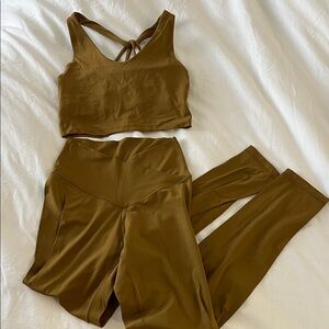 Brown Activewear Set